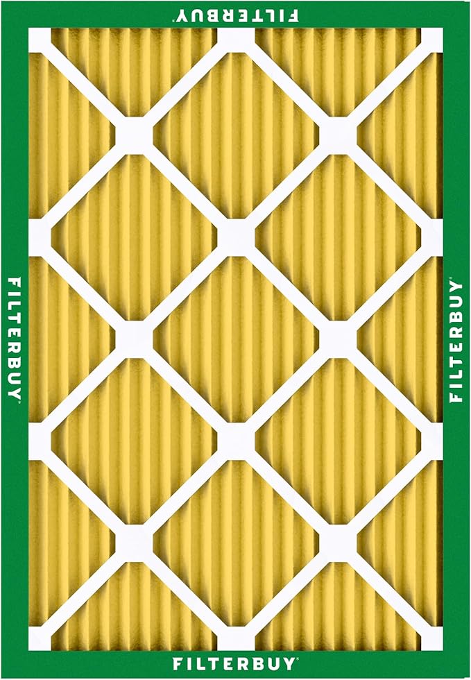 Filterbuy 16x22x1 Air Filter MERV 11 (MPR 1200) Allergen Defense Replacement (4-Pack), Electrostatic Pleated HVAC AC Furnace Filters, Made in USA (Actual Size: 15.50 x 21.50 x 0.75)