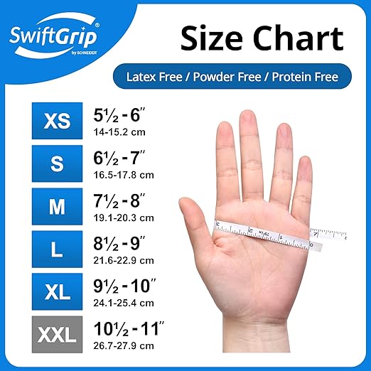 Disposable Nitrile Exam Gloves, Blue, Nitrile Gloves Disposable Latex Free, Medical Gloves, Cleaning Gloves, Food-Safe Rubber Gloves, Powder Free, Non-Sterile, 50-ct Box (Large)