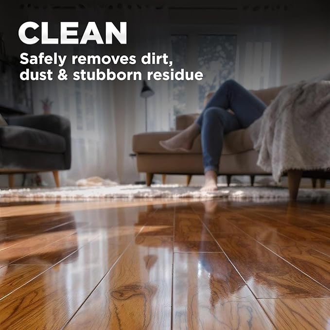 Weiman Hardwood Floor Cleaner and Polish Restorer Combo - 2 Pack - High-Traffic Hardwood Floor, Natural Shine, Removes Scratches, Leaves Protective Layer