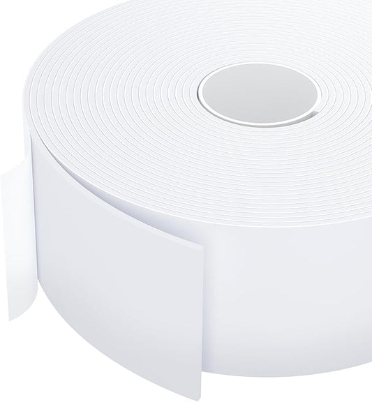 Strong Adhesive Door Weather Stripping,2Inch Wide X 1/13 Inch Thick,Foam Insulation Tape,Air Conditioner Foam,Window Soundproof Weatherproof,Total 33 Feet Long