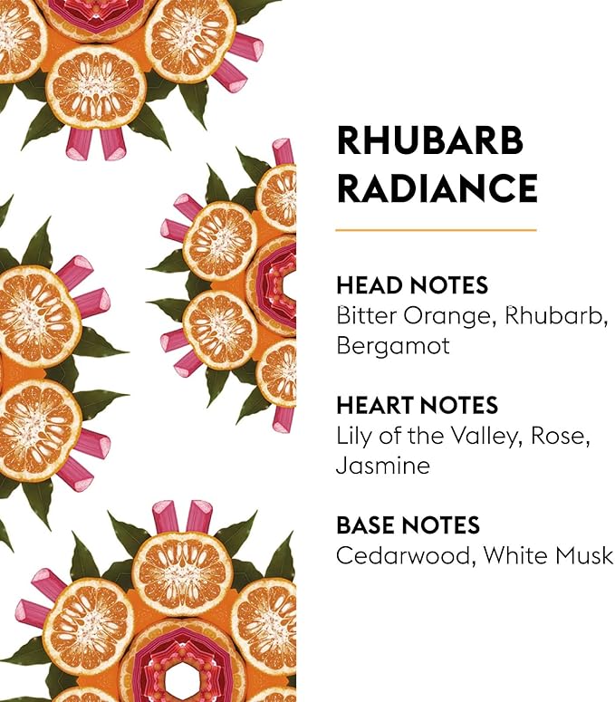 MAISON BERGER - Rhubarb Radiance - Lampe Berger Fragrance Refill for Home Fragrance Oil Diffuser - Air Freshener - 33.8 Fluid Ounces - 1 Liter