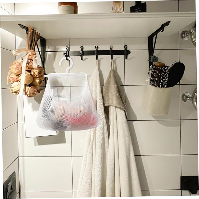 Cabilock 3pcs Mesh Hanging Bag Travel Underwear Organizer Bag Hand Inserts Organizer Undergarment Laundry Laundry Hamper Clothes Peg Hanging Groceries s Vegetable Pouch Pp