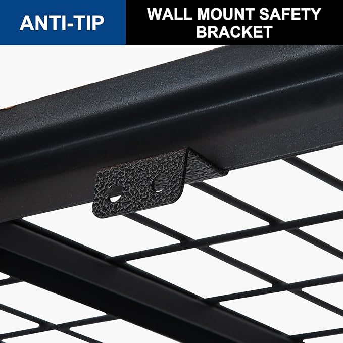 BILT HARD 60" W x 24" D Garage Shelving 3500 LBS, 72" H Storage Shelves, Heavy Duty 5-Tier Metal Shelving Units with Adjustable Shelf, Steel Wire Utility Storage Shelves