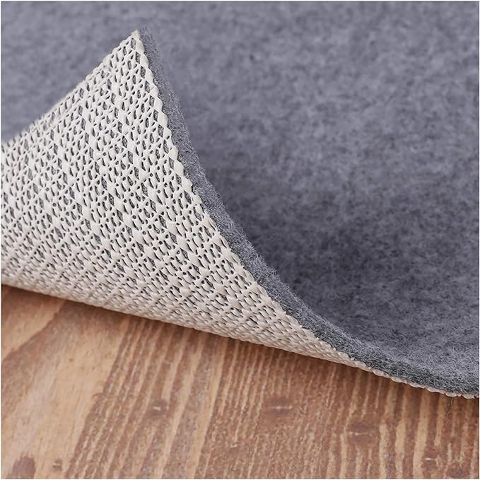 Non Slip Rug Pad Grippers - 2x4, 1/8" Thick, (Felt + Rubber) Double Layers Area Carpet Mat Tap, Provides Protection and Cushioning for Hardwood or Tile Floors