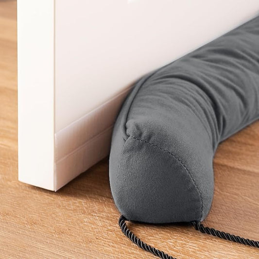 Sunolga 2-Pack 36" Door Draft Stopper Blocks Hot and Cold Air with Removable Washable Cover for Gaps Up to 3", All-Season Seal for Noise, Wind, Door Sweep for Bottom of Door, Home Essentials, Gray