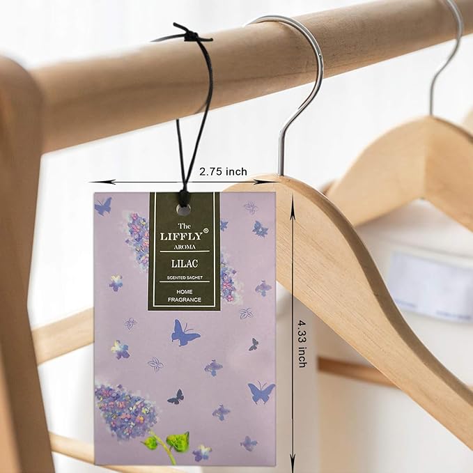 14 Packs Lilac Scented Sachets Bag for Drawers and Closets
