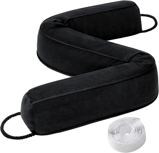 Weighted Door Draft Stopper for Front Door, Easy to Use Heavy 36 inch Door Bottom Winter Cold Air Draft Blocker, for Exterior, Apartment, Back Door, Fits Door Gap Up to 3”, 2.2lb