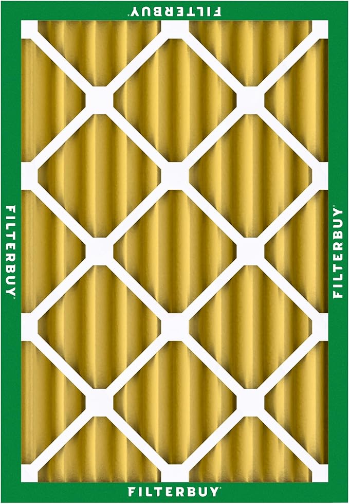 Filterbuy 24x25x4 Air Filter MERV 11 (MPR 1200) Allergen Defense Replacement (4-Pack), Electrostatic Pleated HVAC AC Furnace Filters, Made in USA (Actual Size: 23.75 x 24.75 x 3.63)