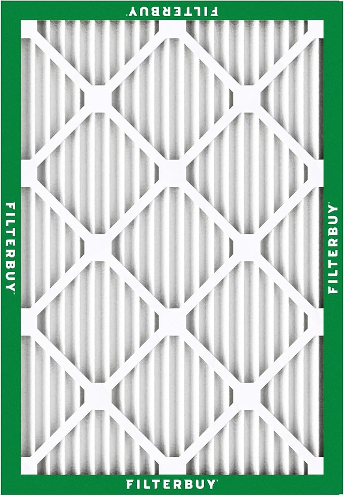 Filterbuy 18x20x1 Air Filter MERV 8 (MPR 700) Dust Defense Replacement (6-Pack), Electrostatic Pleated HVAC AC Furnace Filters, Made in USA (Actual Size: 17.50 x 19.50 x 0.75)