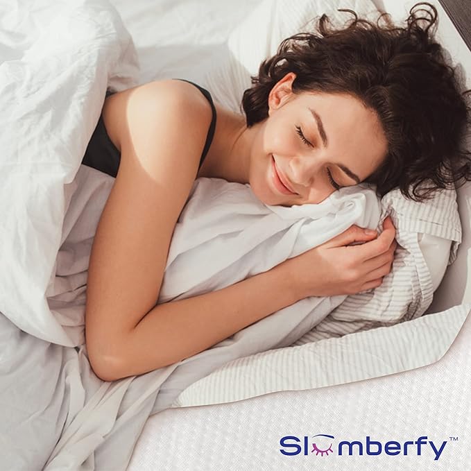 Waterproof Mattress Protector by Slumberfy | Hypoallergenic Bamboo Mattress Protector | Natural + Breathable Jacquard Fabric | Twin Mattress Cover – 39x75”