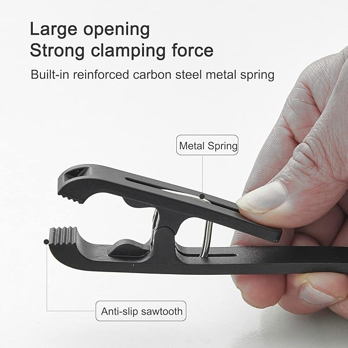 Large Clothes Pins Towel Clips, 4 Pcs Multipurpose Clothes Pins Hook, Strong Plastic Clothes Hanger. S Hook for Shower Curtain Laundry Clothes pins…
