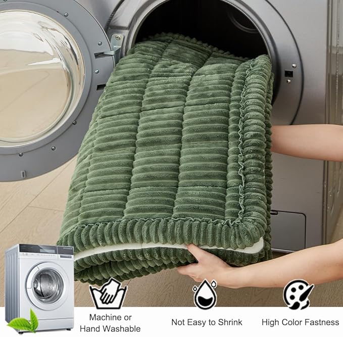 Couch Cover for Dogs Washable, Fuzzy Pet Couch Covers for 3 Cushion Sofa Pet Friendly, Non Slip Sofa Cover (Green, 27.6" x 59"/70 x 150cm)