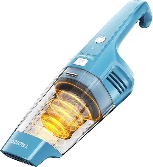 Handheld Vacuum Cordless, 14500PA Powerful Suction Hand Held Vacuum Cleaner with Brushless Motor, Rechargeable and Portable Car Vacuum for Home Office Car Pet