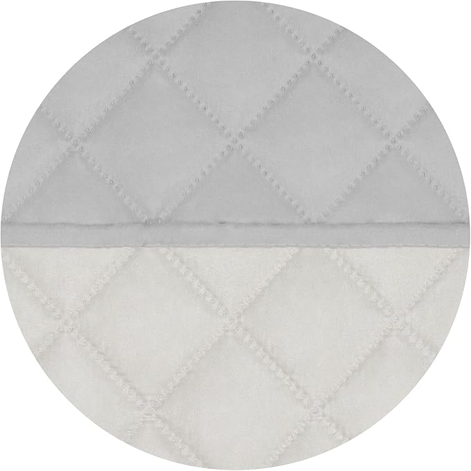 PureFit Reversible Quilted Sofa Cover, Water Resistant Slipcover Furniture Protector, Washable Couch Cover with Non Slip and Elastic Straps for Kids, Pets (Loveseat, Light Gray/Ivory)