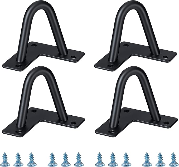 Hairpin Legs 2", DIY Furniture Legs are Great for Cabinets, Wardrobes, TV Cabinets, Drawers, Nightstands, Jewelry Boxes, Coffee Table Legs, and other Craft Projects. 2 inch Feet Black 4 Piece Set.