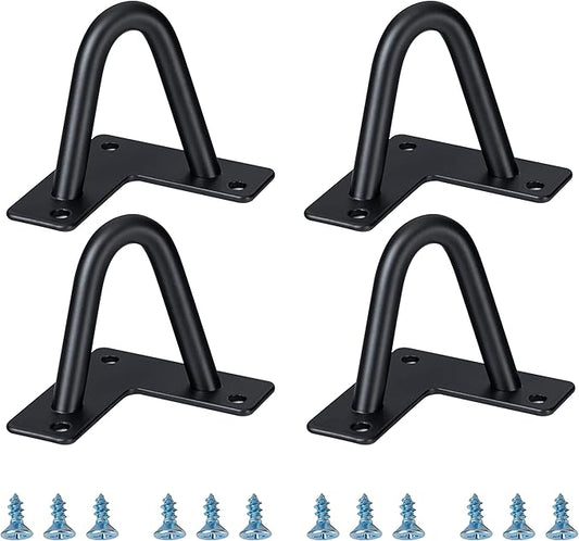 Hairpin Legs 2", DIY Furniture Legs are Great for Cabinets, Wardrobes, TV Cabinets, Drawers, Nightstands, Jewelry Boxes, Coffee Table Legs, and other Craft Projects. 2 inch Feet Black 4 Piece Set.