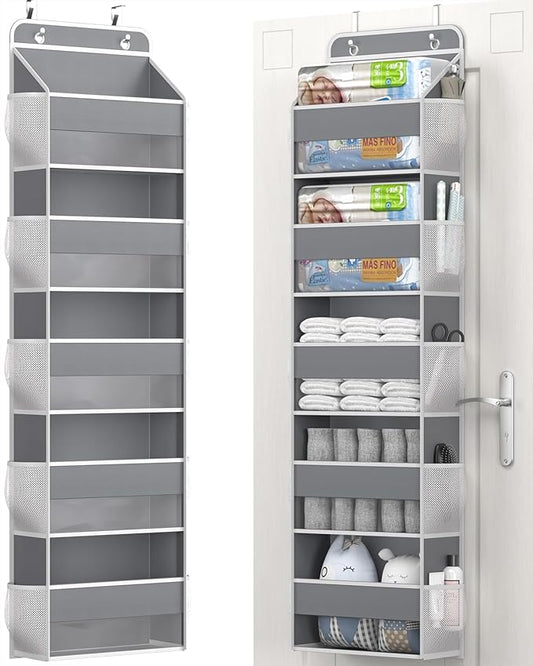 Over The Door Storage Organizer, RV Bathroom Organizer, Over The Door Organizer Camper Storage and Organization, 5 Shelf Hanging Over Door Organizer for Camper, Bathroom, Bedroom, Closet