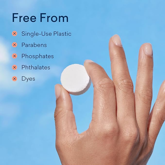 BLUELAND Foaming Hand Soap Refill Tablets, 4-Pack, Variety Pack Scents, Eco Friendly Cleaning Products, 4 x 9 Fl oz