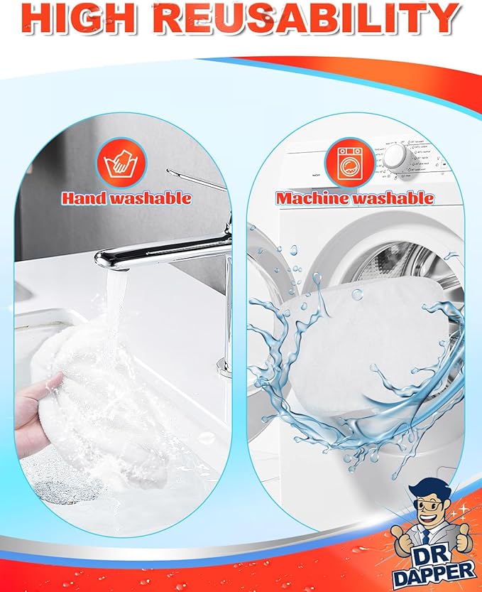DR DAPPER 2 Pack SMP01 Steam Mop Replacement Pads Compatible with Kenmore SM2060 S200 Series – Washable Mop Pads & Steam Mops Pad for Hardwood Floors