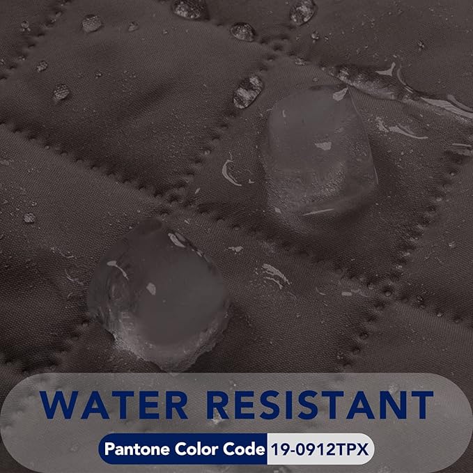 PureFit Reversible Quilted Sofa Cover, Water Resistant Slipcover Furniture Protector, Washable Couch Cover with Non Slip Foam and Elastic Straps for Kids, Pets (X Large, Chocolate/Chocolate)