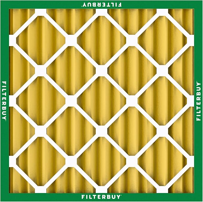 Filterbuy 25x25x2 Air Filter MERV 11 (MPR 1200) Allergen Defense Replacement (4-Pack), Electrostatic Pleated HVAC AC Furnace Filters, Made in USA (Actual Size: 24.50 x 24.50 x 1.75)