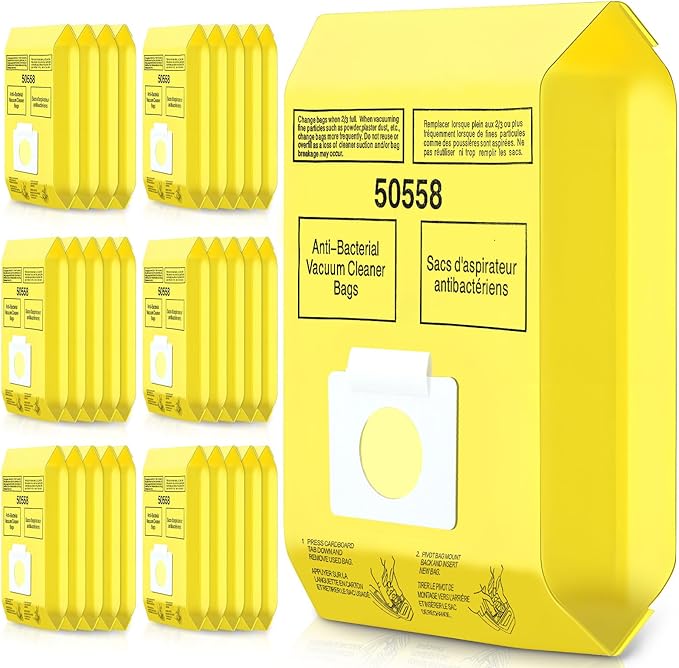 30 Pack Vacuum Cleaner Bags Fit for Kenmore Canister Type C/Q 5055 50555 50557 50558 and Pana·sonic Type C-5 C-18, 200 Series, 400 Series, 600 Series, 700 Series, 800 Series (30 Pack)