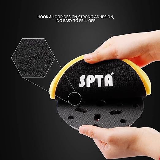 Yellow Medium Cut Pad, 3Pcs 5 Inch Buffing Polishing Pads for 125mm Backing Plate Buffing Sponge for Car Buffer Polisher Compounding, Polishing and Waxing