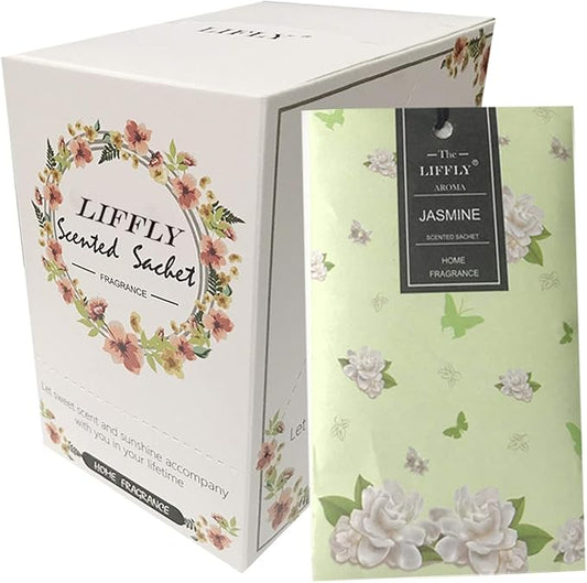 14 Packs Jasmine Scented Sachets for Drawers and Closets