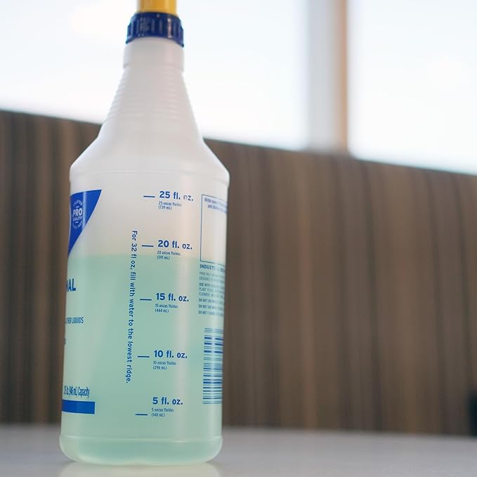 Zep Professional Sprayer Bottle - 32 oz (Case of 9) - HDPRO9 - Versatile Adjustable Nozzle Spray Bottles With A Fine Mist or Powerful Spray; Refillable Spray Bottle For Diluted Concentrate, Chemical