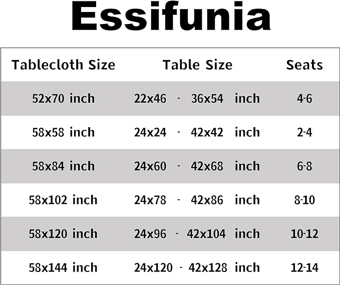 Classic Gingham Tablecloth Fabric - Oblong 58x120 Water Resistant Chequered Pattern Table Cloth for Indoor/Outdoor Use - Tabletop Cover for Birthday, Picnics, Gardens, and Parties