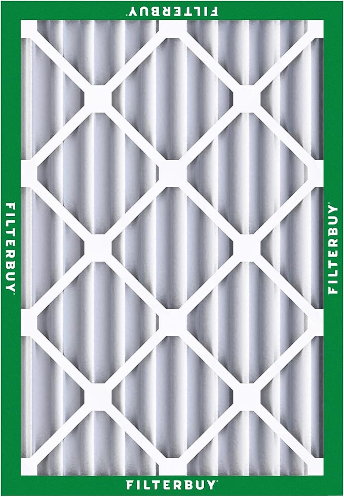 Filterbuy 14x20x4 Air Filter MERV 8 (MPR 700) Dust Defense Replacement (6-Pack), Electrostatic Pleated HVAC AC Furnace Filters, Made in USA (Actual Size: 13.50 x 19.50 x 3.63)