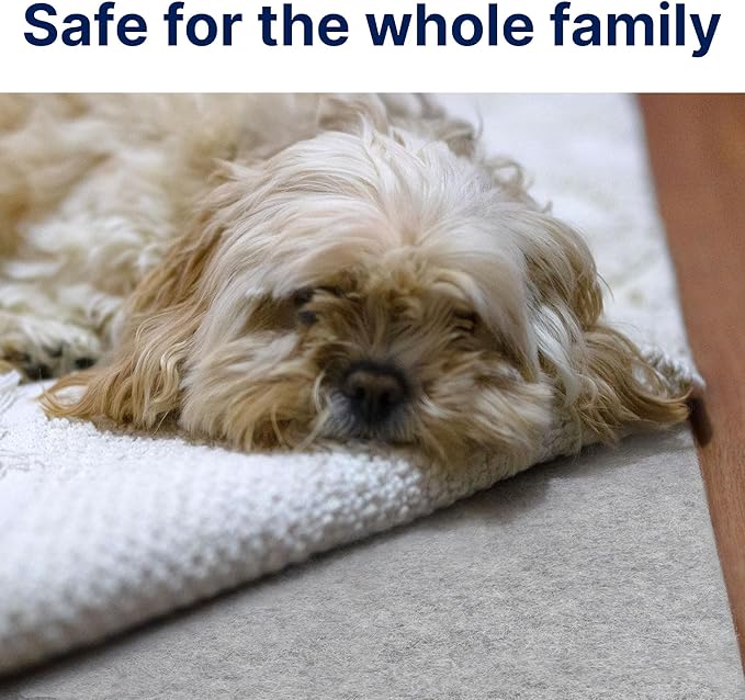 RUGPADUSA - Eco-Plush - 9'x11' - 1/2" Thick - 100% Felt - Luxurious Cushioned Rug Pad - Available in 3 Thicknesses, Many Custom Sizes