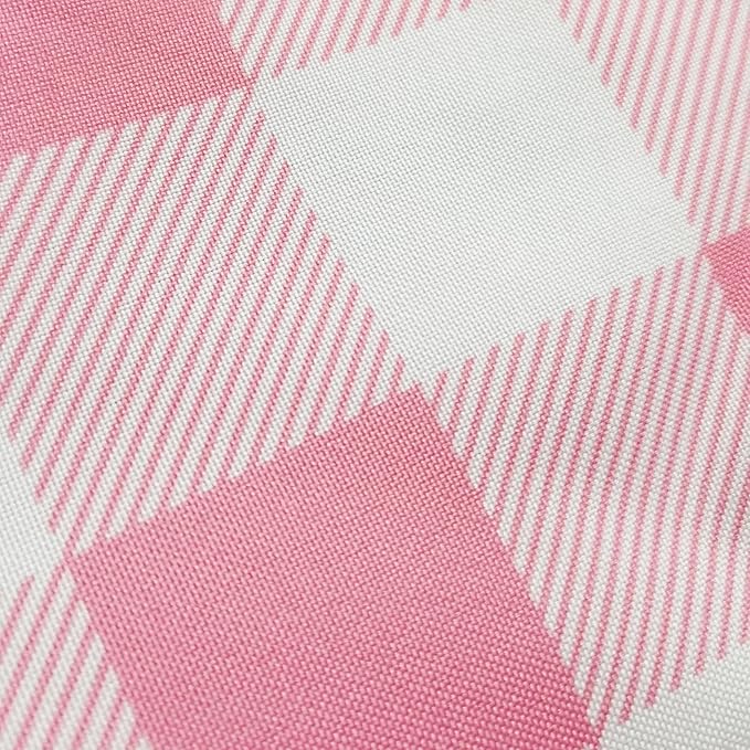 Waterproof Plaid Tablecloth Fabric - Round 25 Inch Classic Gingham Checker Table Cloth for Indoor/Outdoor Use - Buffalo Table Cover for Picnics, BBQs, and Parties