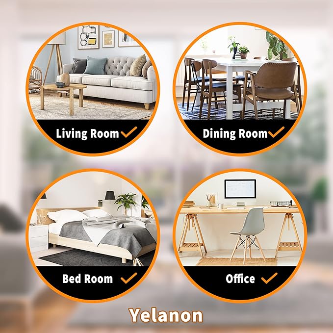 Furniture Sliders, 20 pcs-3 1/2” Square Brown Furniture Sliders for Carpet, Heavy Duty Furniture Movers Sliders, Reusable Furniture Moving Pads, Floor Protectors for Carpet