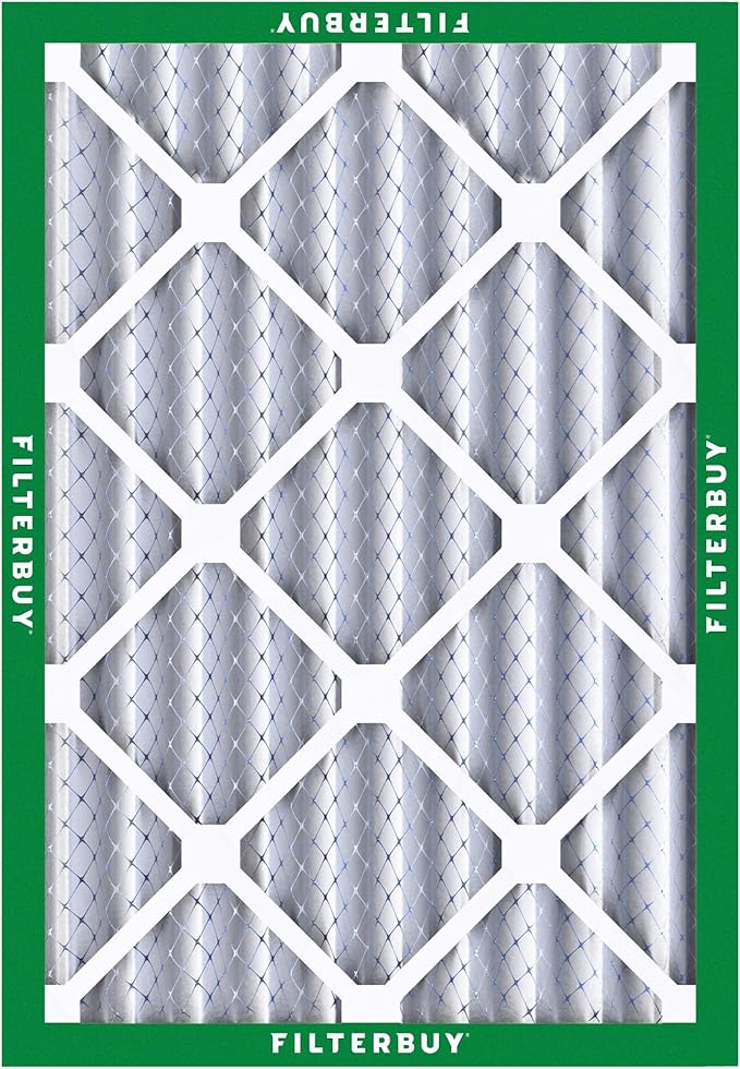 Filterbuy 20x23x4 Air Filter MERV 8 (MPR 700) Dust Defense Replacement (6-Pack), Electrostatic Pleated HVAC AC Furnace Filters, Made in USA (Actual Size: 19.50 x 22.50 x 3.63)