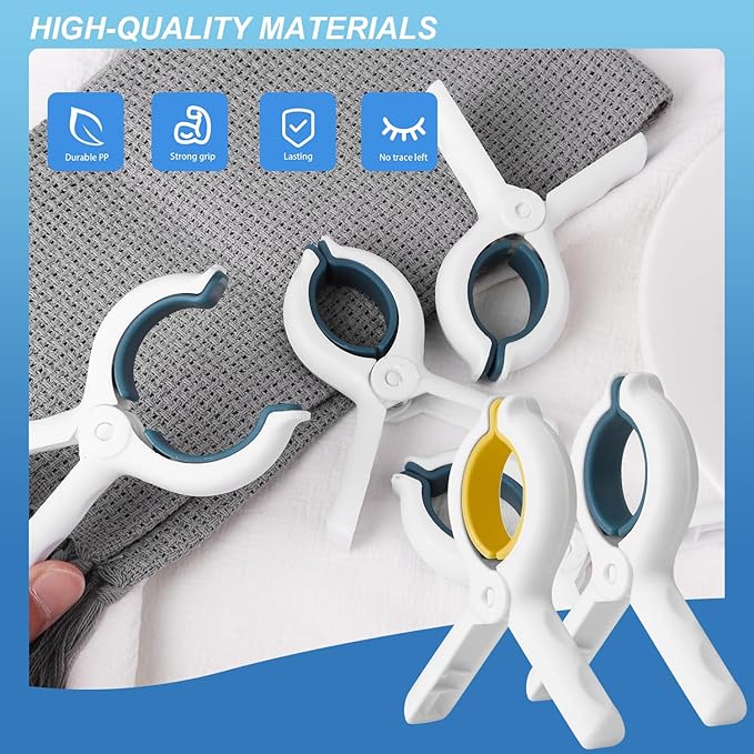 Extra Large Beach Towel Clips 15Pack,Swimming Pool Boat Towel Clips,Increase Size and Spring Force Strong Practicality