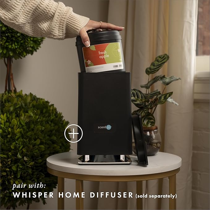 ScentAir Whisper Home Monthly Plug-in Refill, Fragrance Cartridge for Home and Office, Fresh Apple