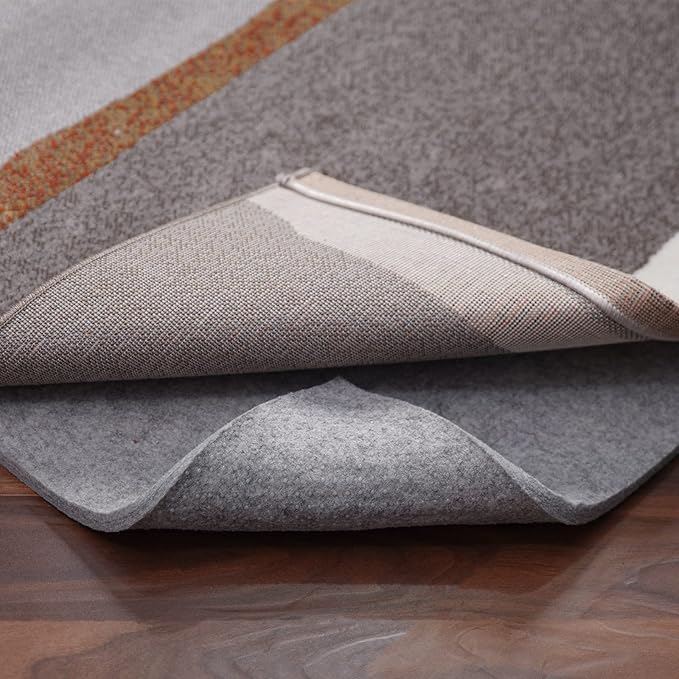 Non Slip Rug Pad Gripper - 2x3 Feet 1/8” Extra Thick Felt Under Rug for Area Rugs and Hardwood Floors,Super Cushioned Non Skid Carpet Padding