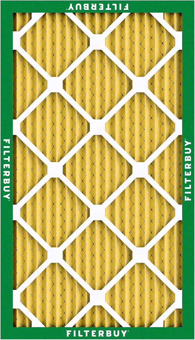 Filterbuy 16x32x1 Air Filter MERV 11 (MPR 1200) Allergen Defense Replacement (4-Pack), Electrostatic Pleated HVAC AC Furnace Filters, Made in USA (Actual Size: 15.50 x 31.50 x 0.75)