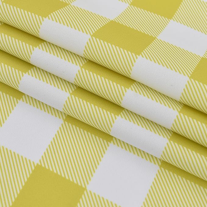 Classic Gingham Buffalo Tablecloth Fabric - Oblong 58x144 Inch Water Proof Checkered Table Cloth for Indoor Outdoor - Table Cover for Birthday, Picnics, BBQs, and Parties
