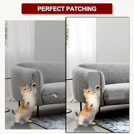 Linen Repair Tape 16x90 inch, Self Adhesive Fabric Patches, Linen Patch Tape Kit, Fabric Repair Tape for Couch Sofas, Headboards, Chairs, Pillows, Curtains, Couches - Beige