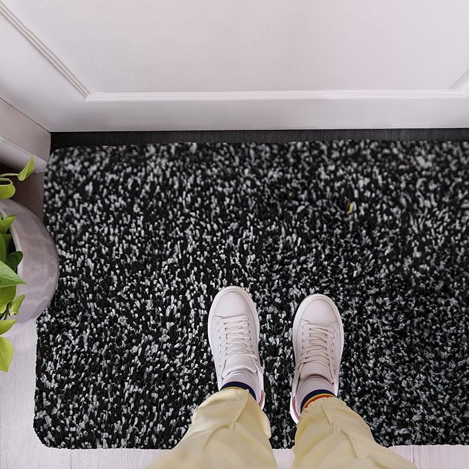 Premium Microfiber Indoor Door Mat – 32"x48" Washable Entry Mat, Non-Slip, Waterproof Backing, Super Absorbent, Low Profile Entryway Doormat for Indoor Entrance