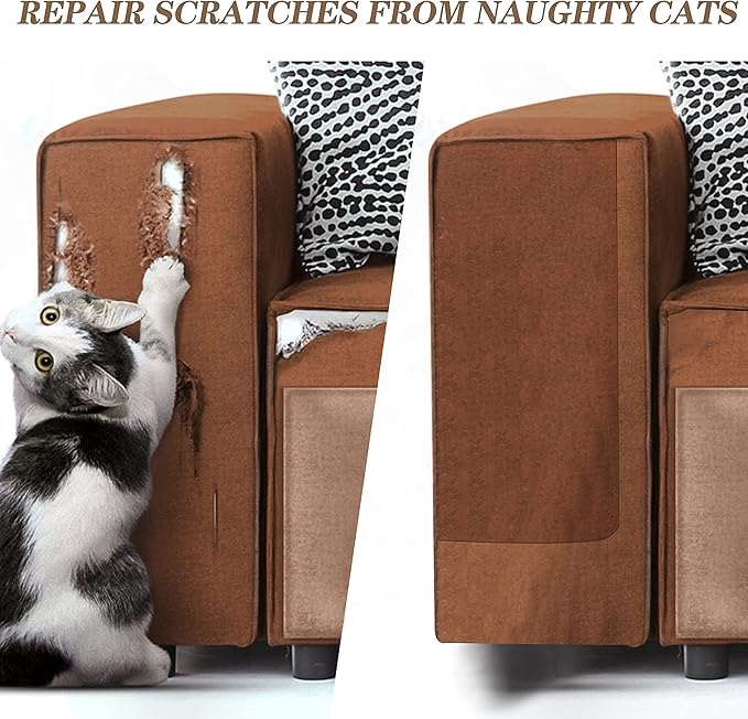 Velvet Repair Patch, Self-Adhesive Flannel Fabric Patch, Multi Colors, Microfiber Patch，Can be Used to Patch Sofas, Car Seats, Handbags, Jacket Holes and Tears (Beige)