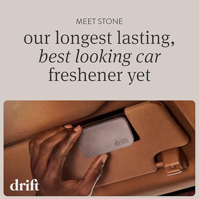 Drift Car Air Freshener - The Original Wood Air Freshener - Car Odor Eliminator - Long Lasting Scent - Metal Clip - Essential Oils - Clean Ingredients - Pine Scent 3 Pack Refill - NO CLIP INCLUDED