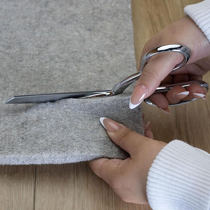 RUGPADUSA - Eco-Plush - 9'10" x 13'10" - 1/2" Thick - 100% Felt - Luxurious Cushioned Rug Pad - Available in 3 Thicknesses, Many Custom Sizes