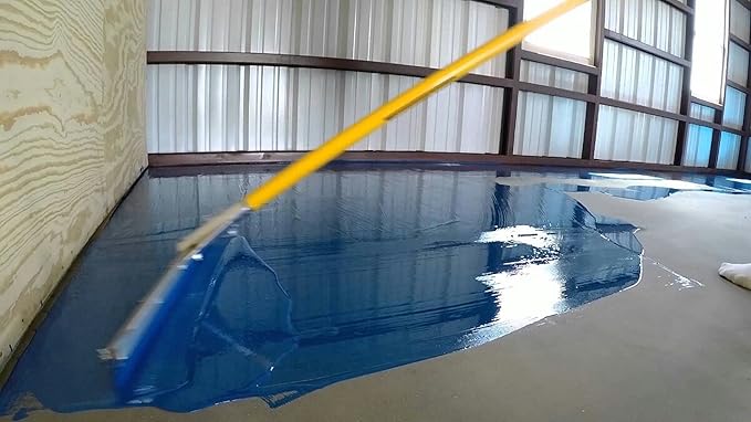 Coloredepoxies 10006 Dark Blue Epoxy Resin Coating Made with Beautiful and Vibrant Pigments, 100% solids, For Garage Floors, Basements, Concrete and Plywood. 3 Quart Kit
