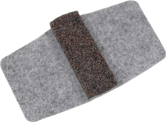 Lorell LLR49319 Wrap Around Floor Savers, Gray Count 16 (Pack of 10)
