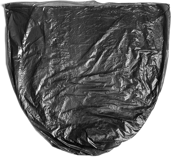 Aluf Plastics High Density Trash Bags, 33 Gallon, 1000 Count, 22 Micron (eq), 33" x 40", Black, for Bathroom, Office, Industrial, Commercial, Janitorial, Municipal, Recycling