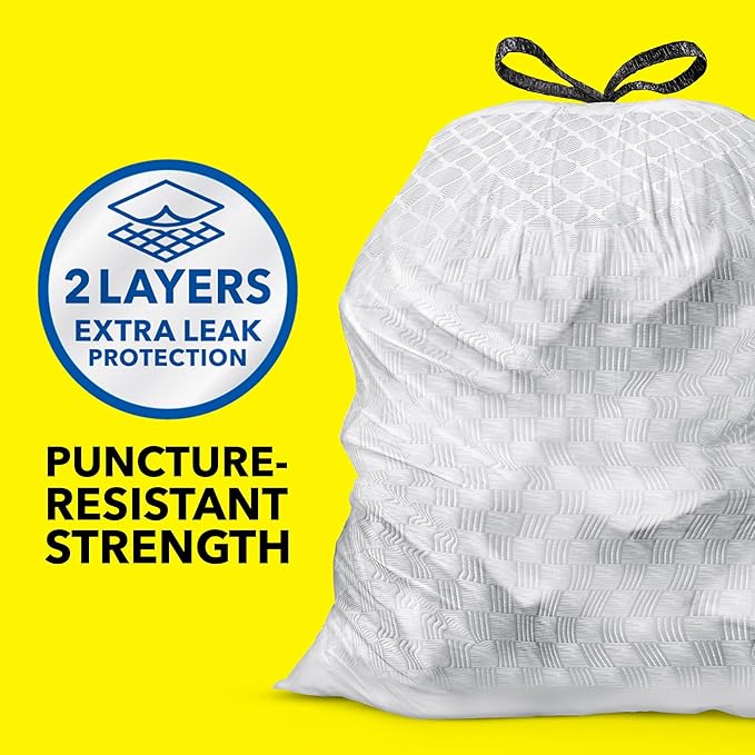 Glad ForceFlex Tall Kitchen Trash Bags, 13 Gallon, Fresh Clean, 80 Count (Package May Vary)