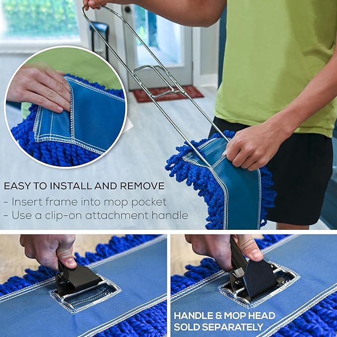 Kleen Handler 24 Inch Commercial Dust Mop Frame (3 Pack)
